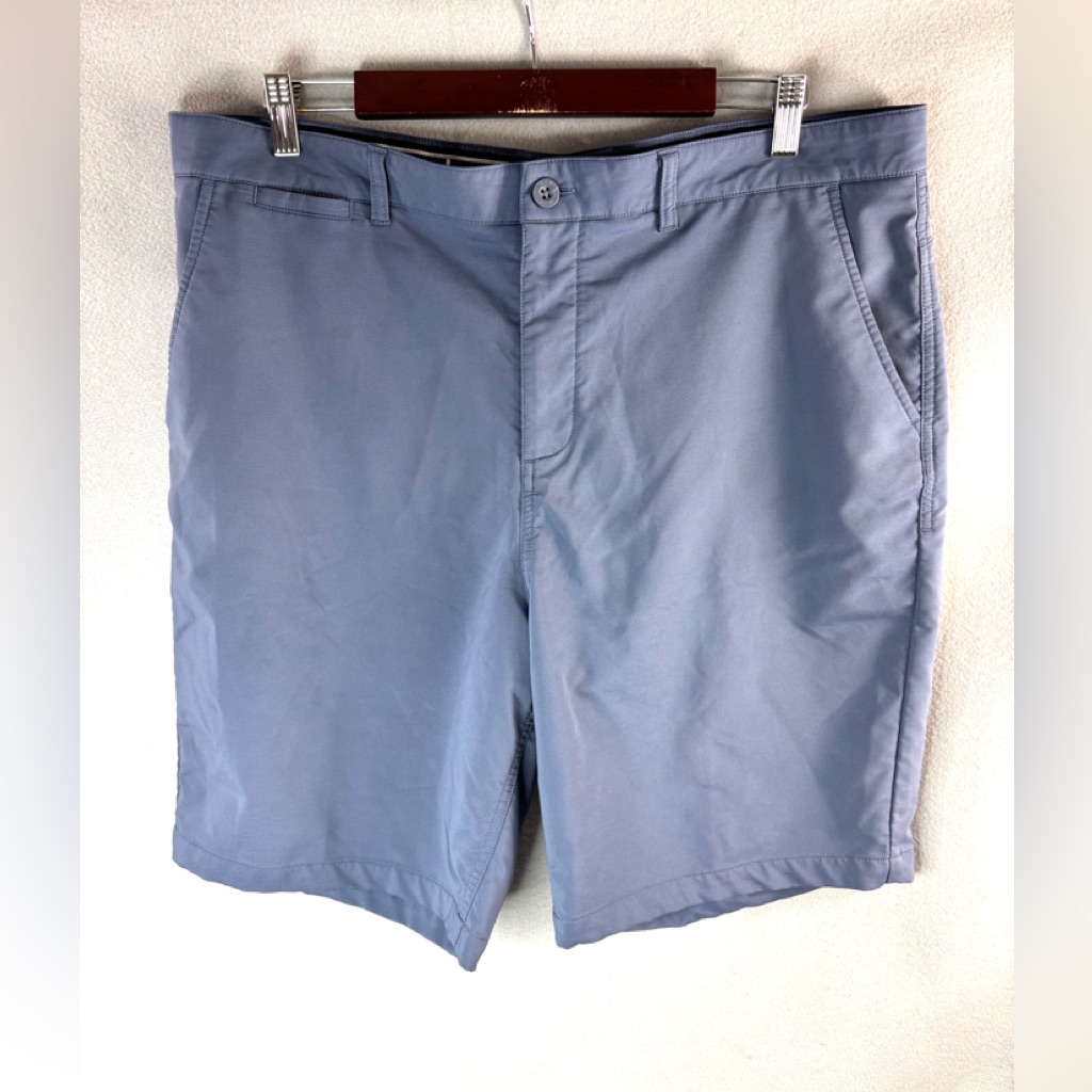 Johnnie-O 38 Men’s Golf Light Blue Athletic Performance Shorts
